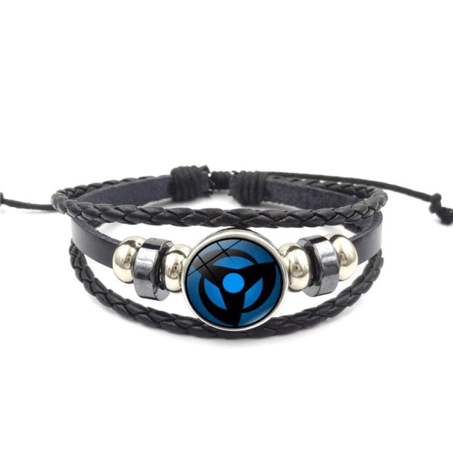 Fashion Anime Kakashi Braided Leather Bracelet