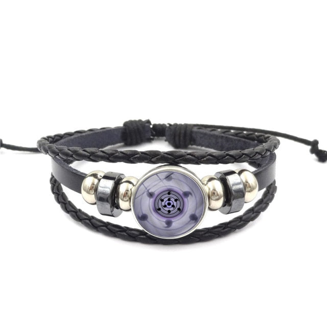 Fashion Anime Kakashi Braided Leather Bracelet