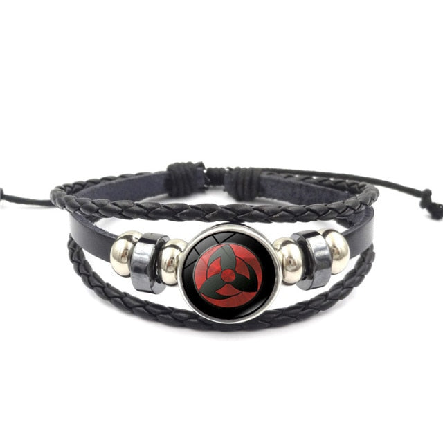 Fashion Anime Kakashi Braided Leather Bracelet
