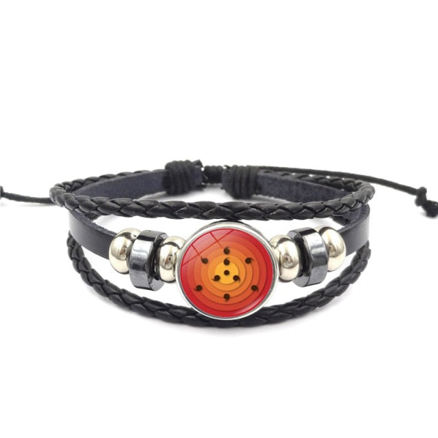 Fashion Anime Kakashi Braided Leather Bracelet
