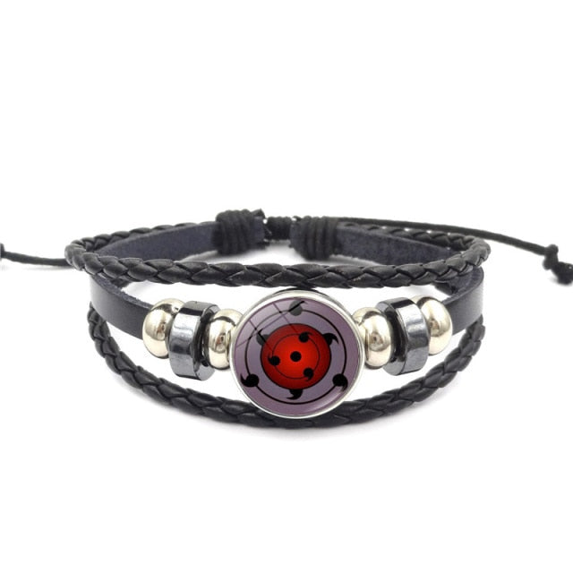 Fashion Anime Kakashi Braided Leather Bracelet
