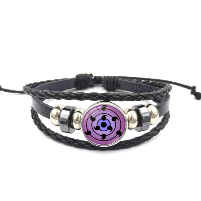 Fashion Anime Kakashi Braided Leather Bracelet