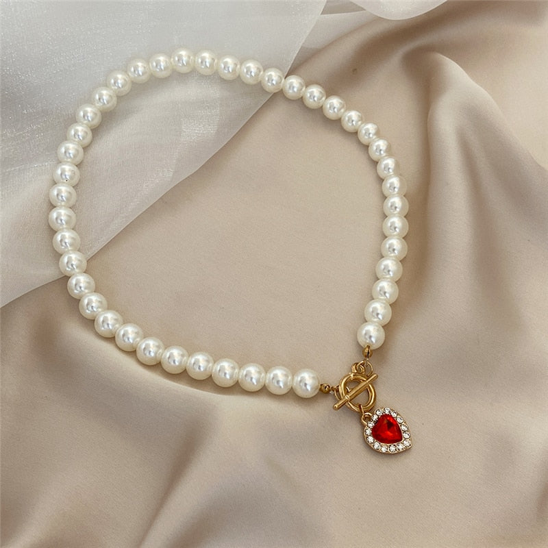 Trendy Multilayer Heart Snake Pendant Necklace