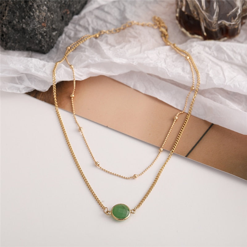 Trendy Multilayer Heart Snake Pendant Necklace
