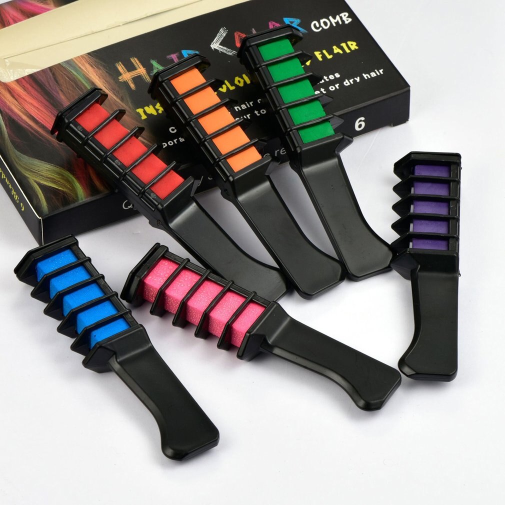 Mini Portable Disposable Safe and Environmentally Friendly Colorful Temporary Hair Dyeing Comb