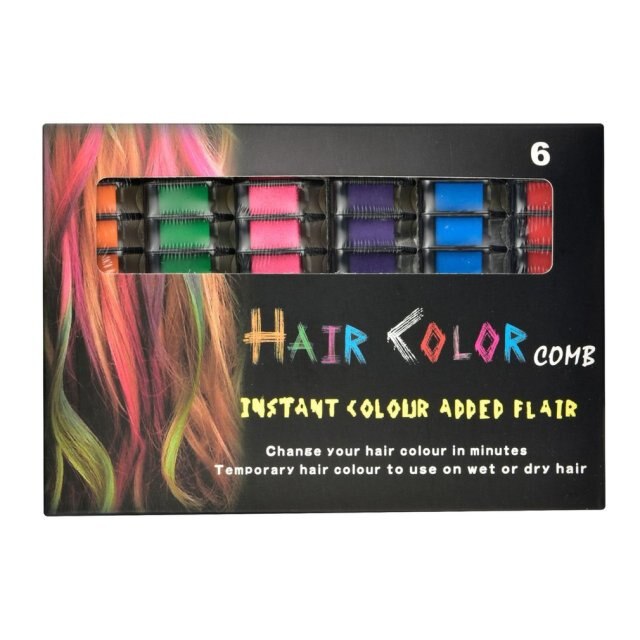 Mini Portable Disposable Safe and Environmentally Friendly Colorful Temporary Hair Dyeing Comb