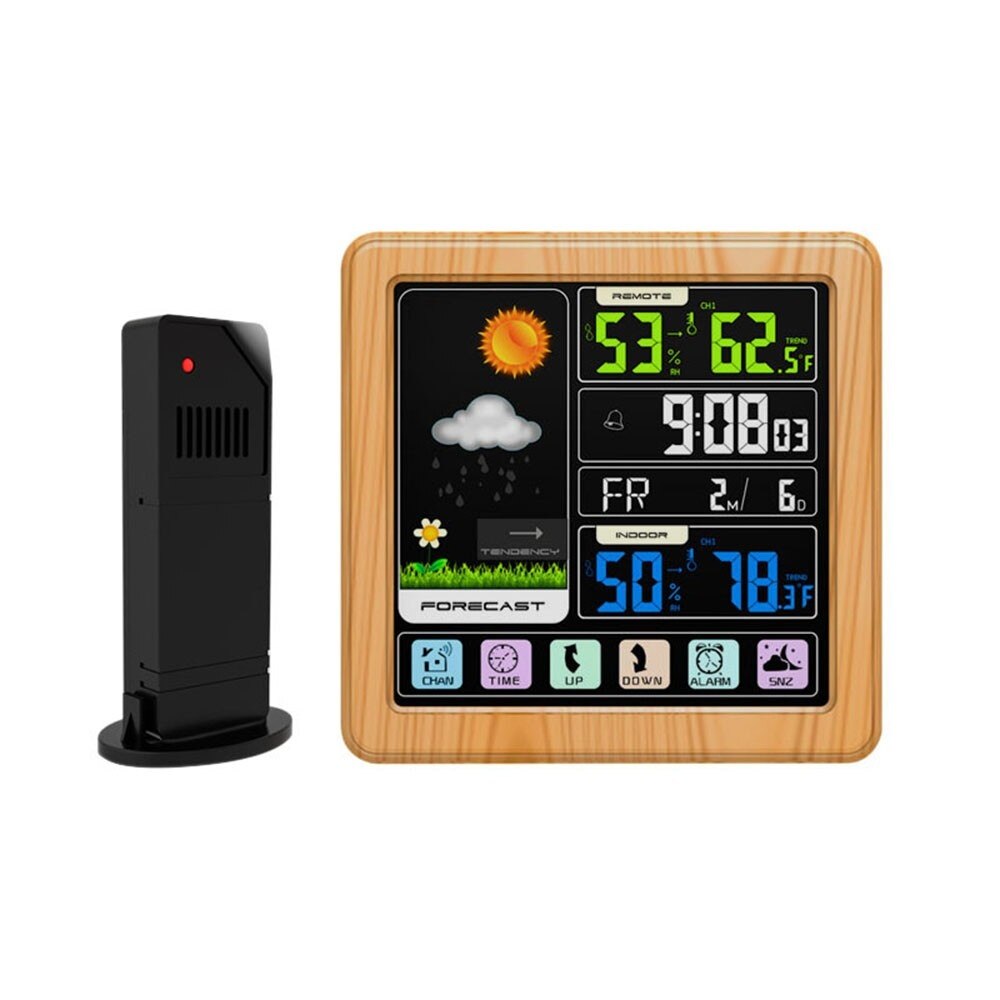 Color Weather Station  Wireless Weather Touch Screen Clock