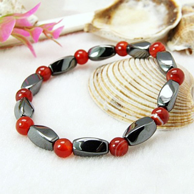 Black Stone Blue Cat Eye  Bracelet