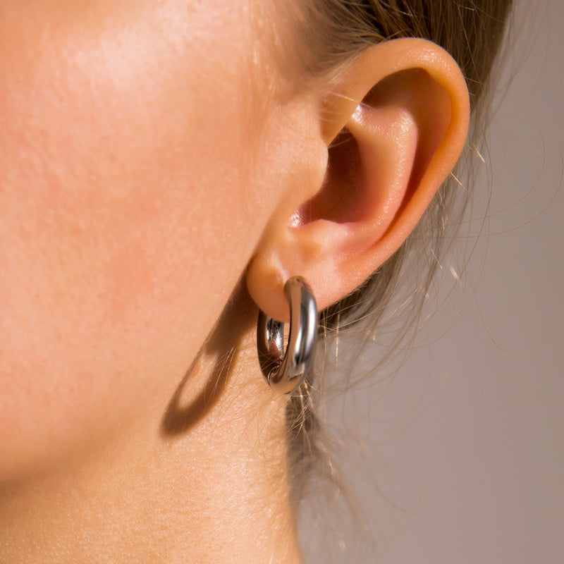 Punk Rock Gold Color Clip Earrings