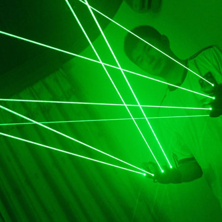 LED Light Green Laser Gloves