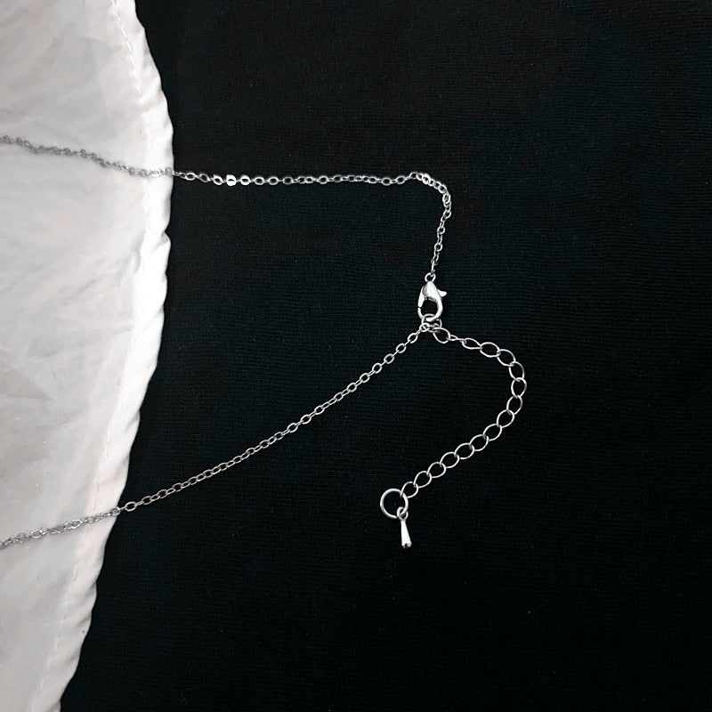 Smiley Face Necklace , Goth Hip Hop Egirl Chain Smile Pendant