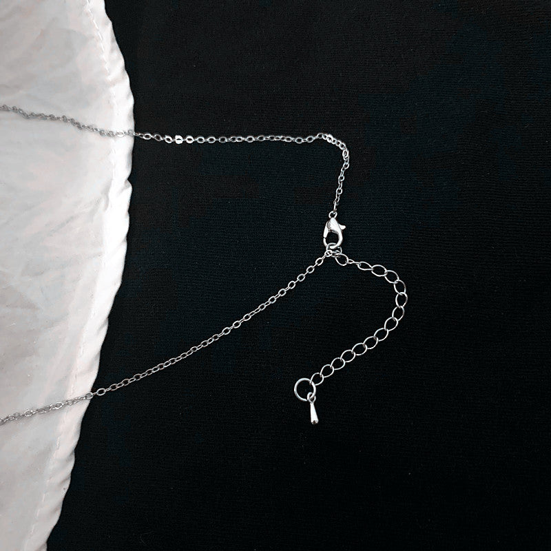 Smiley Face Necklace , Goth Hip Hop Egirl Chain Smile Pendant