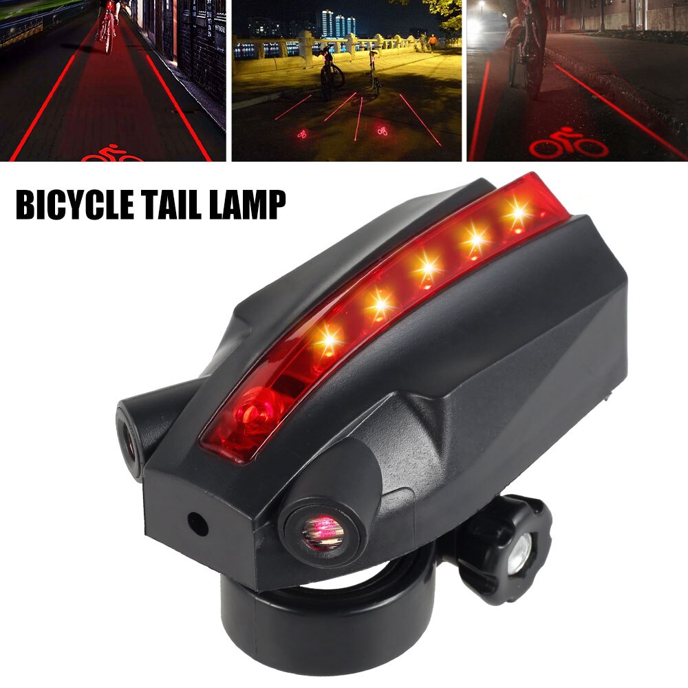 LED Laser Projector Bicycle Taillight