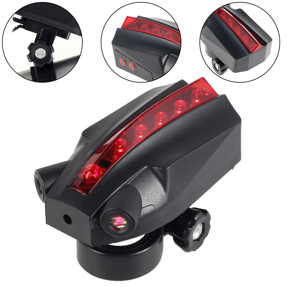 LED Laser Projector Bicycle Taillight