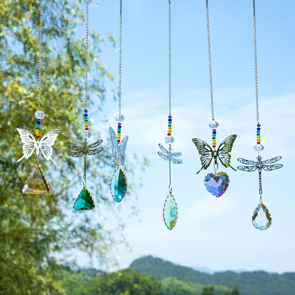 6pcs Colorful Crystal Prisms Suncatcher