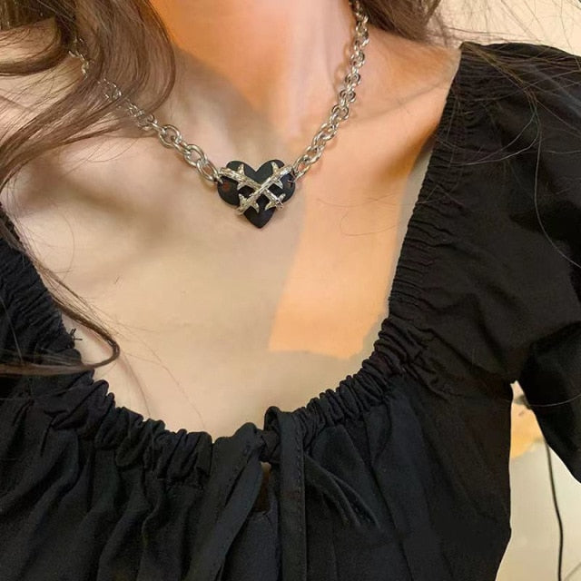 New Trendy Metal Ball Coin Cross Pendant