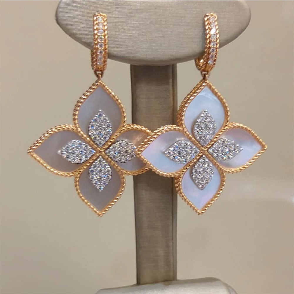 Flowers Luxury African Dubai Jewelry Sets