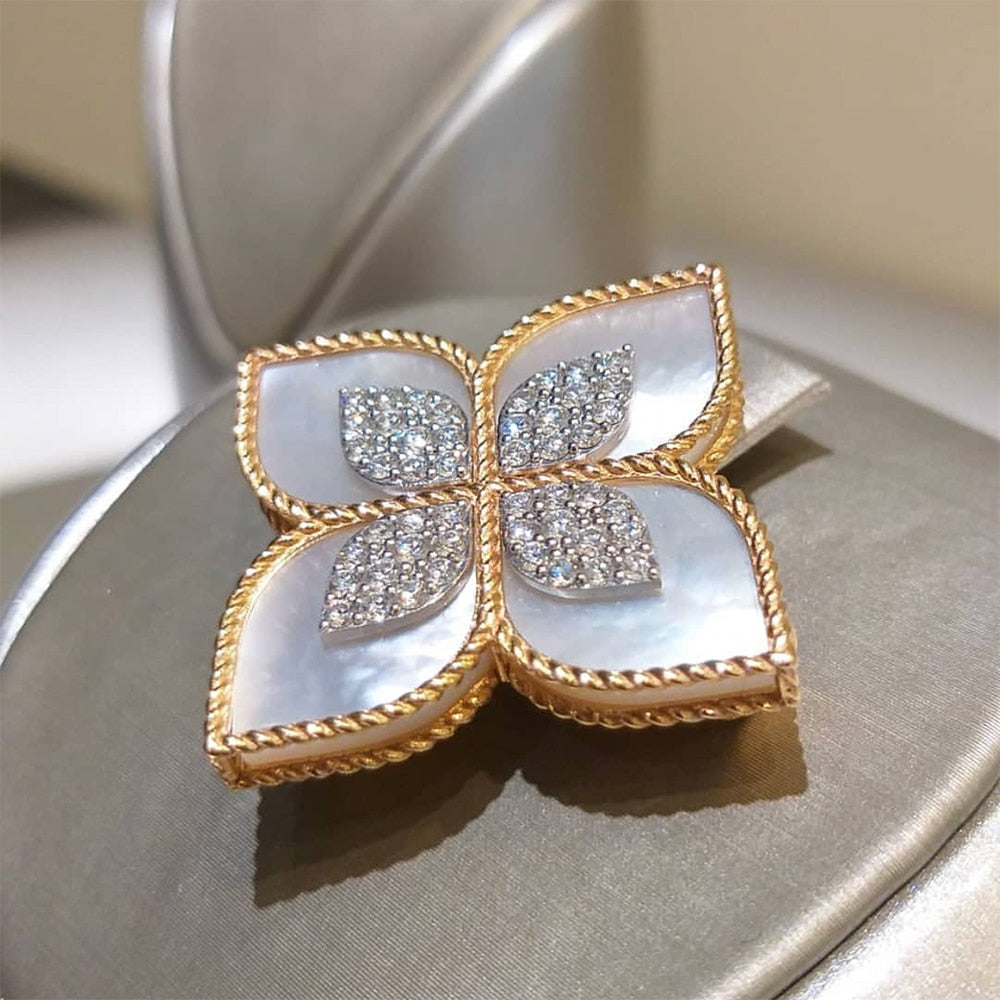 Flowers Luxury African Dubai Jewelry Sets