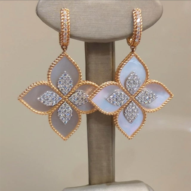 Flowers Luxury African Dubai Jewelry Sets