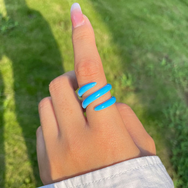 Cool Hollow Out - Twist Metal Ring