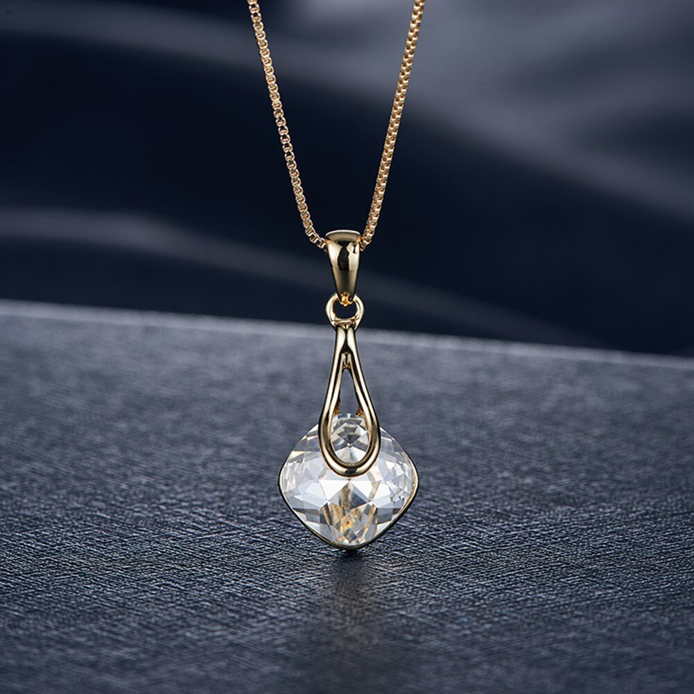 Fashion Women Water Drop Pendant  Earrings Necklace Lady Jewelry Set