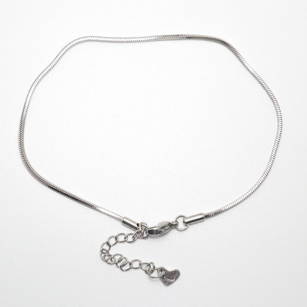 Exquisita tobillera de cadena de serpiente