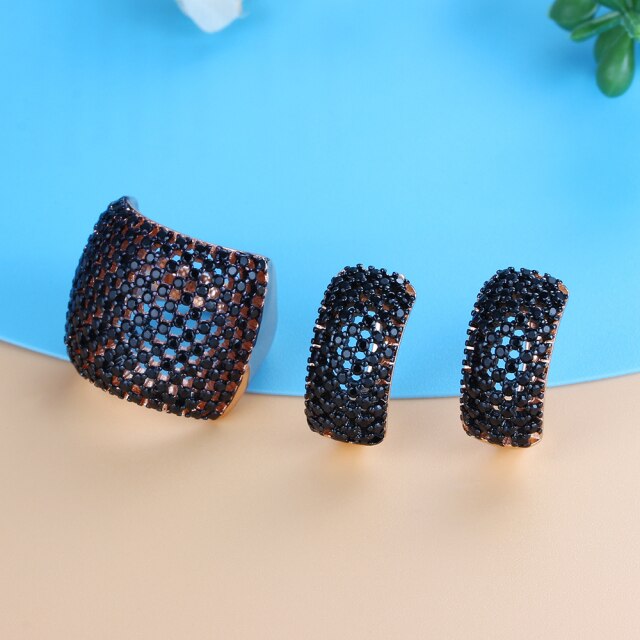Fashion Couple Earrings For Women Copper Jewelry Sets