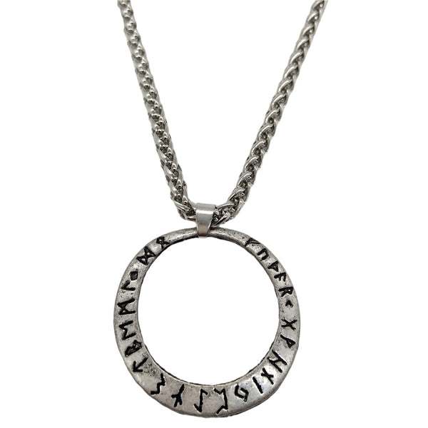 Colgante de brújula rúnica Vegvisir de joyería vintage