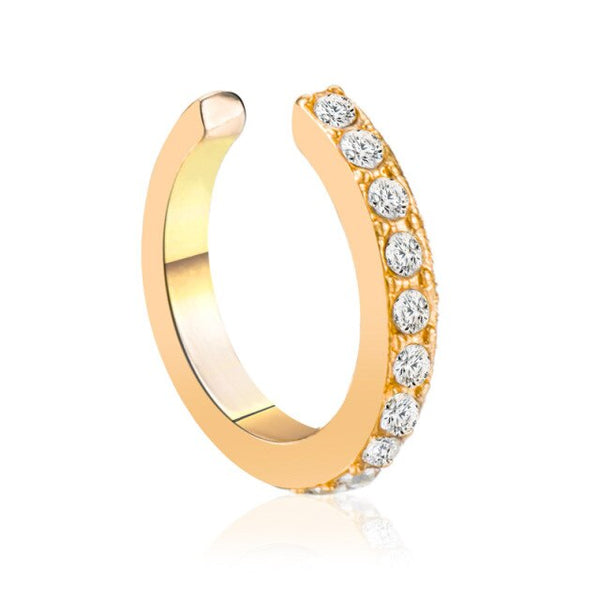 Fashion Gold Leaf Clip Earring