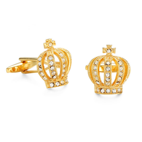zircon crystal cufflinks