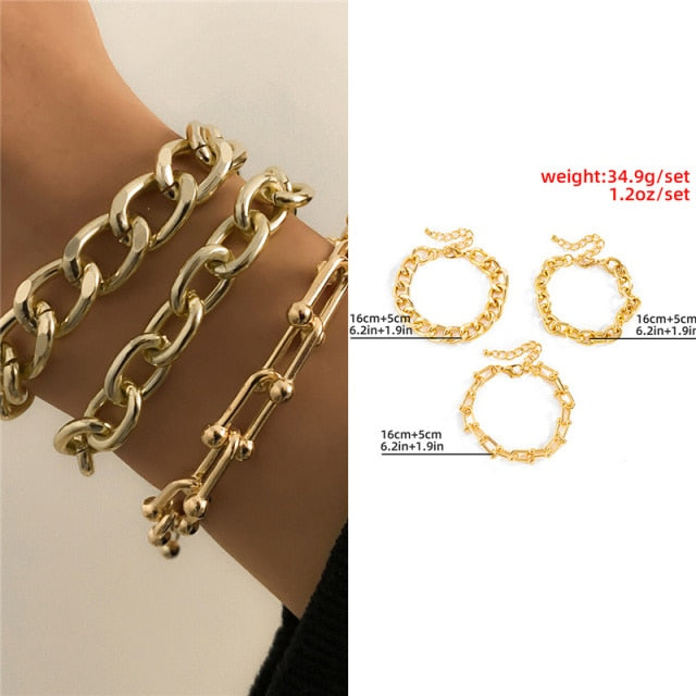 Fashion Statement Heavy Metal Bangle Bracelet