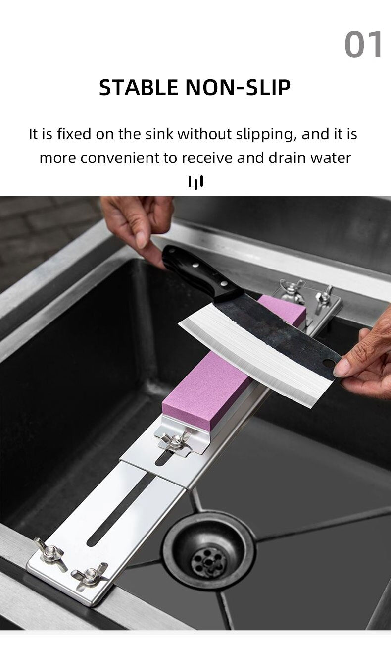 stainless steel whetstone sharpener