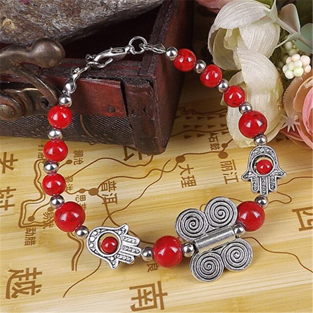 Tibet Vintage DIY Flower Bracelet Woman
