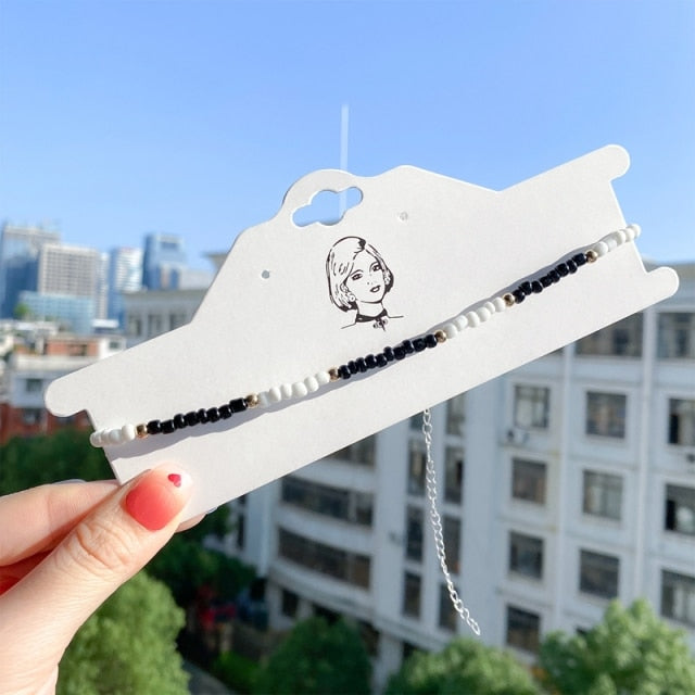 Women Girls Colorful Strand Short Choker Necklaces