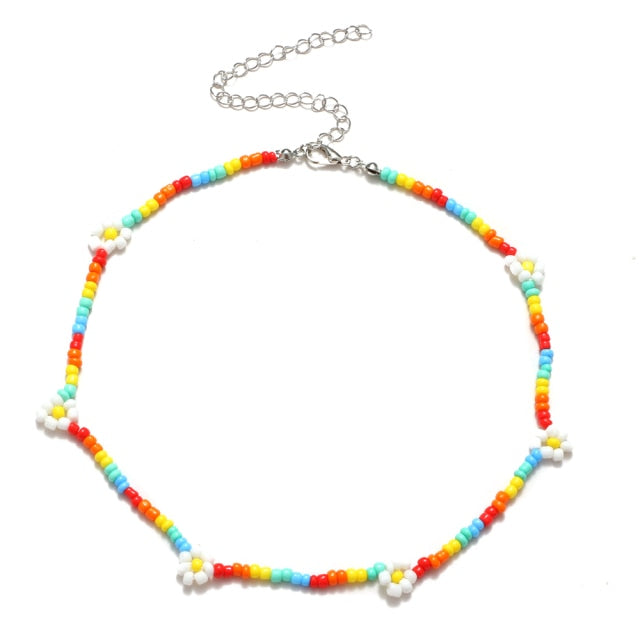 Women Girls Colorful Strand Short Choker Necklaces