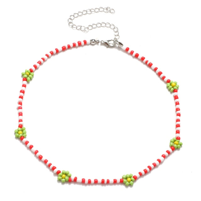 Women Girls Colorful Strand Short Choker Necklaces