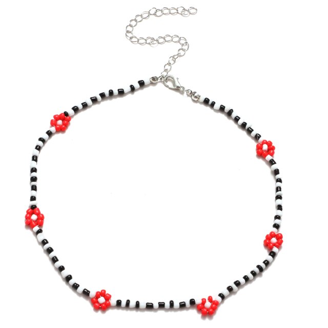 Women Girls Colorful Strand Short Choker Necklaces