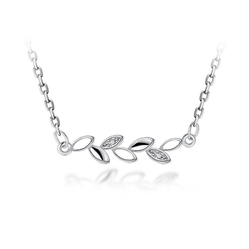 Silver Color  Silve Shining Branches Micro-inlaid Zircon Sweet Jewelry Sets