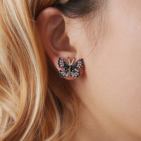 Fashion Punk Black Cross Drop Earrings
