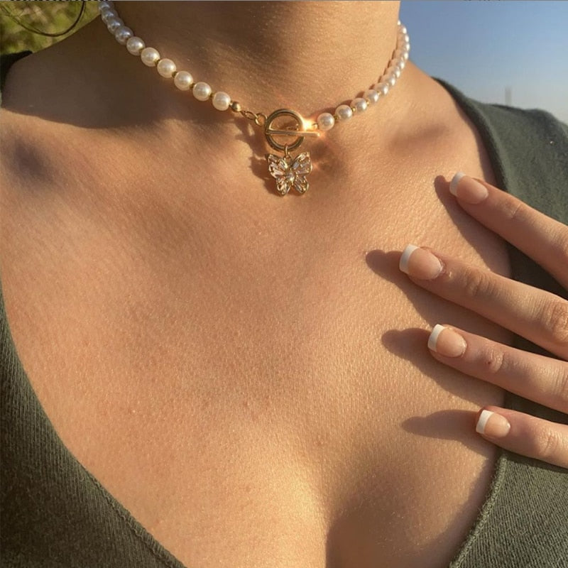 Trendy Multilayer Heart Snake Pendant Necklace