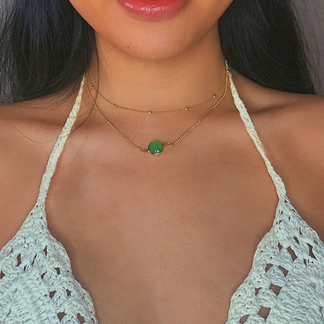 Trendy Multilayer Heart Snake Pendant Necklace