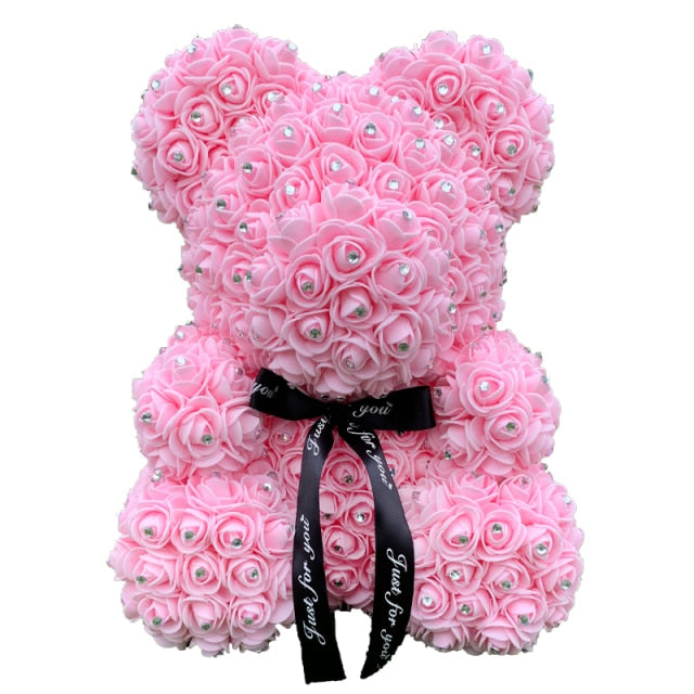 Diamond Rose Bears 40cm Artificial Flower