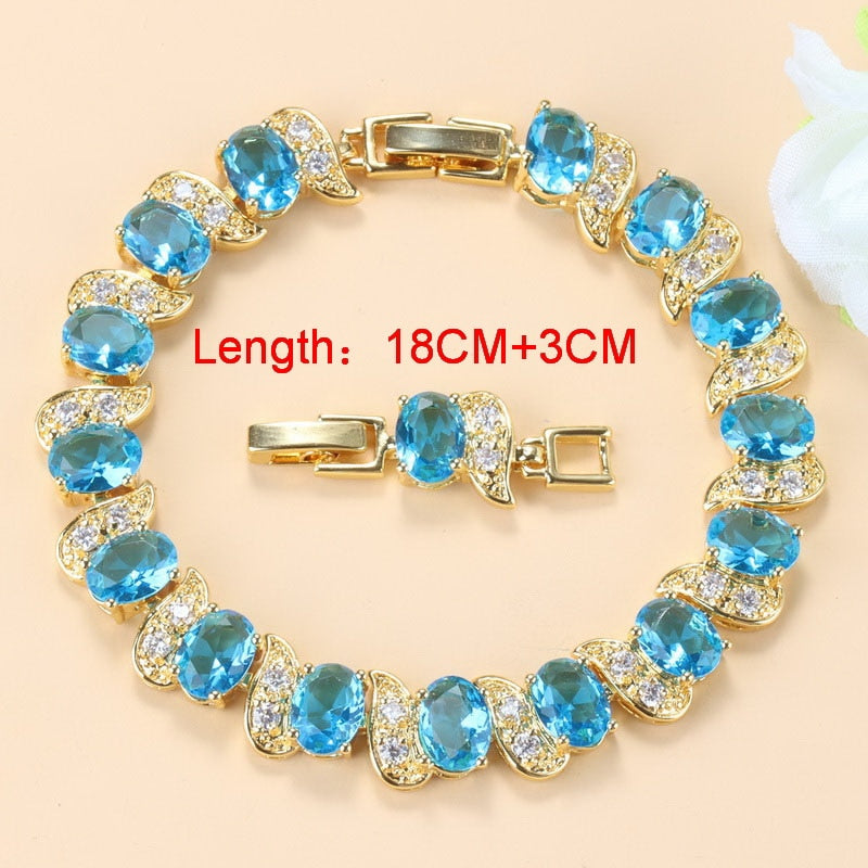 10-Colors Luxurious Gold-Color Necklace Sets
