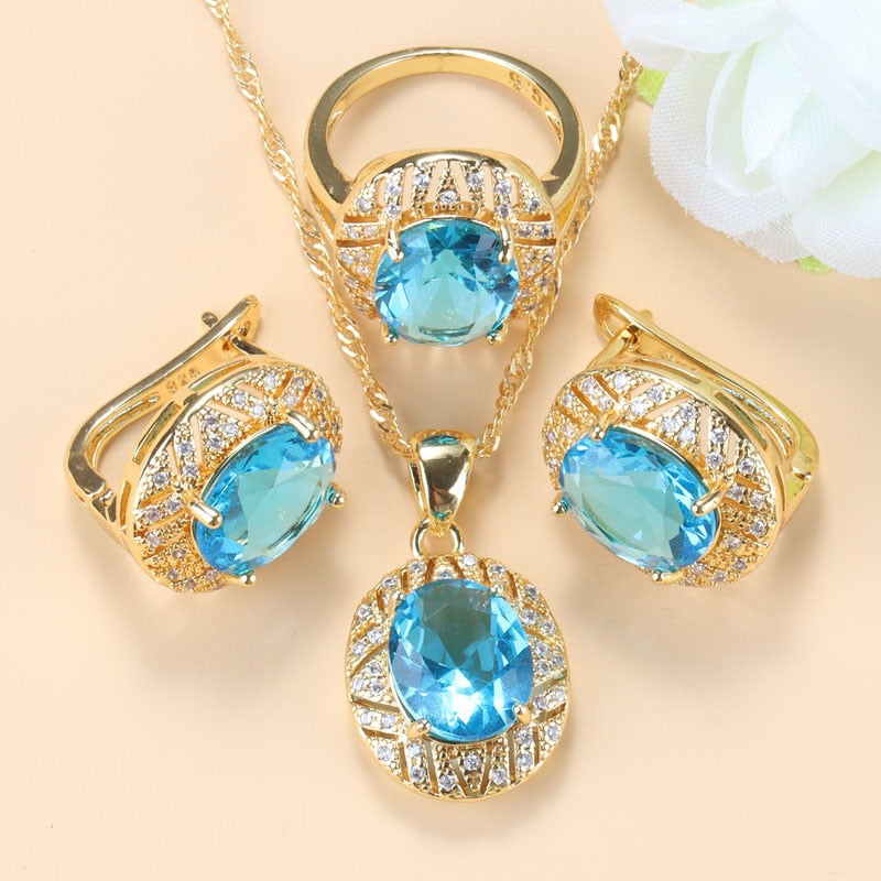 10-Colors Luxurious Gold-Color Necklace Sets