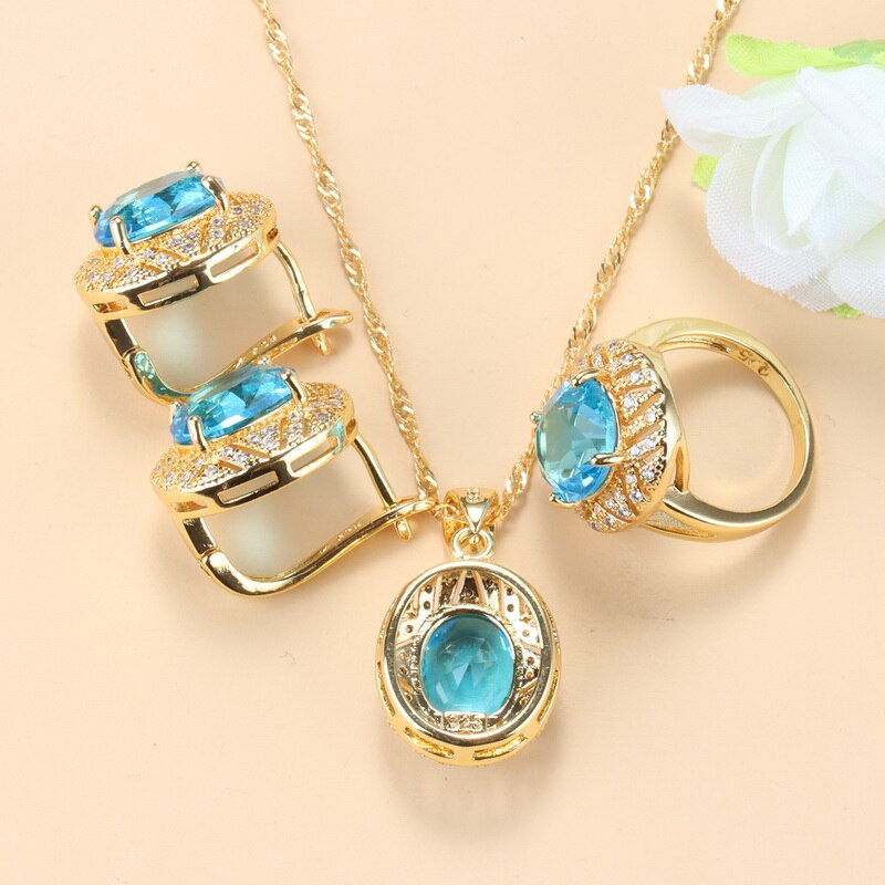 10-Colors Luxurious Gold-Color Necklace Sets