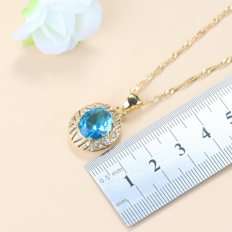 10-Colors Luxurious Gold-Color Necklace Sets