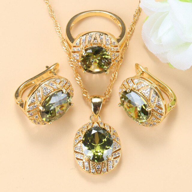 10-Colors Luxurious Gold-Color Necklace Sets