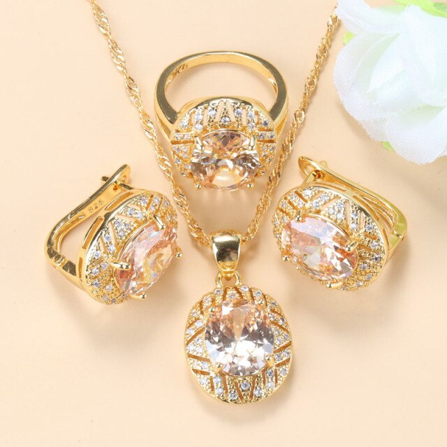 10-Colors Luxurious Gold-Color Necklace Sets