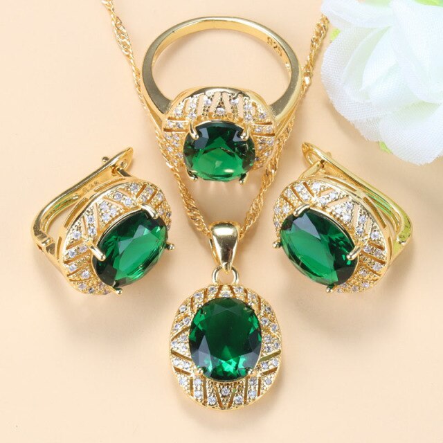10-Colors Luxurious Gold-Color Necklace Sets