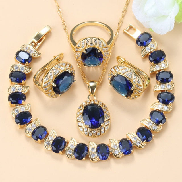10-Colors Luxurious Gold-Color Necklace Sets